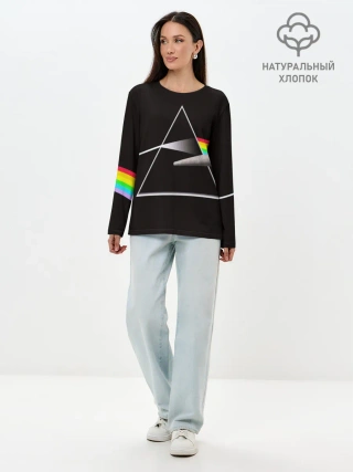 Лонгслив женский. Хлопок / PINK FLOYD