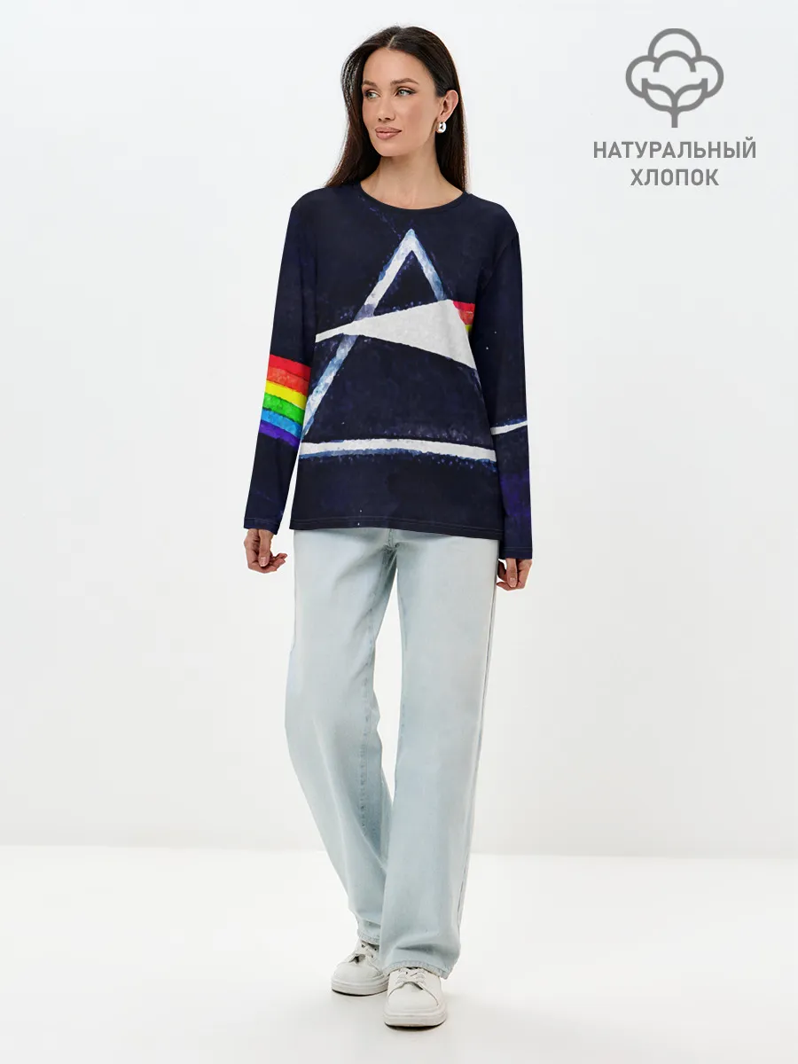 Лонгслив женский. Хлопок / PINK FLOYD