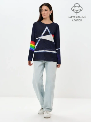 Лонгслив женский. Хлопок / PINK FLOYD