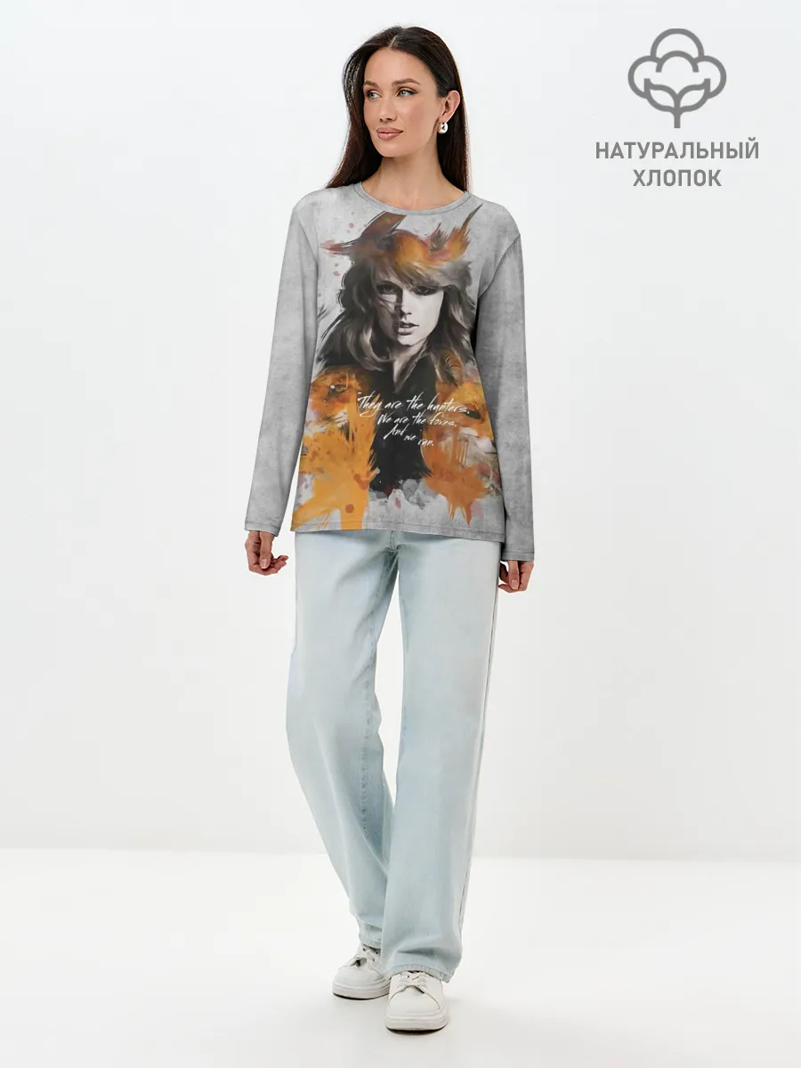 Лонгслив женский. Хлопок / Taylor and fox