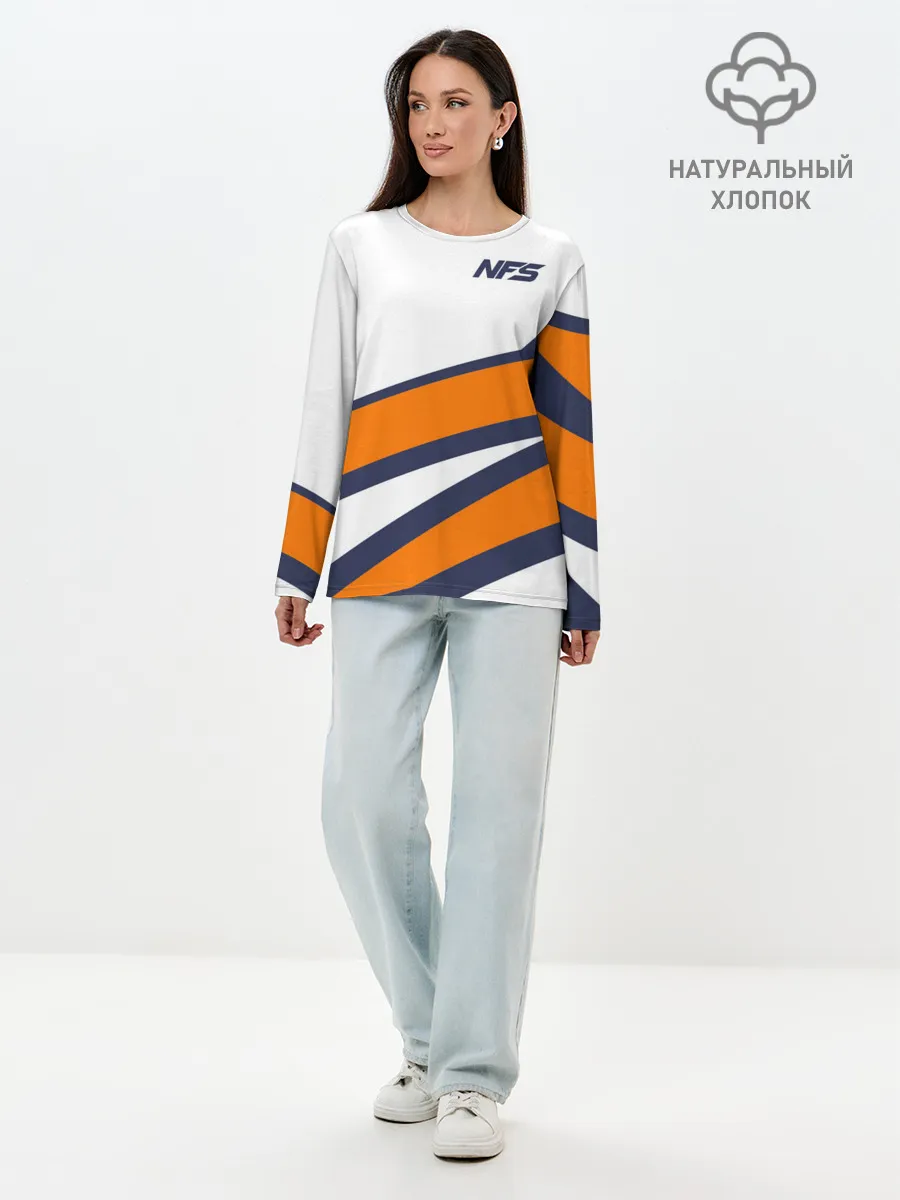 Лонгслив женский. Хлопок / Need for Speed