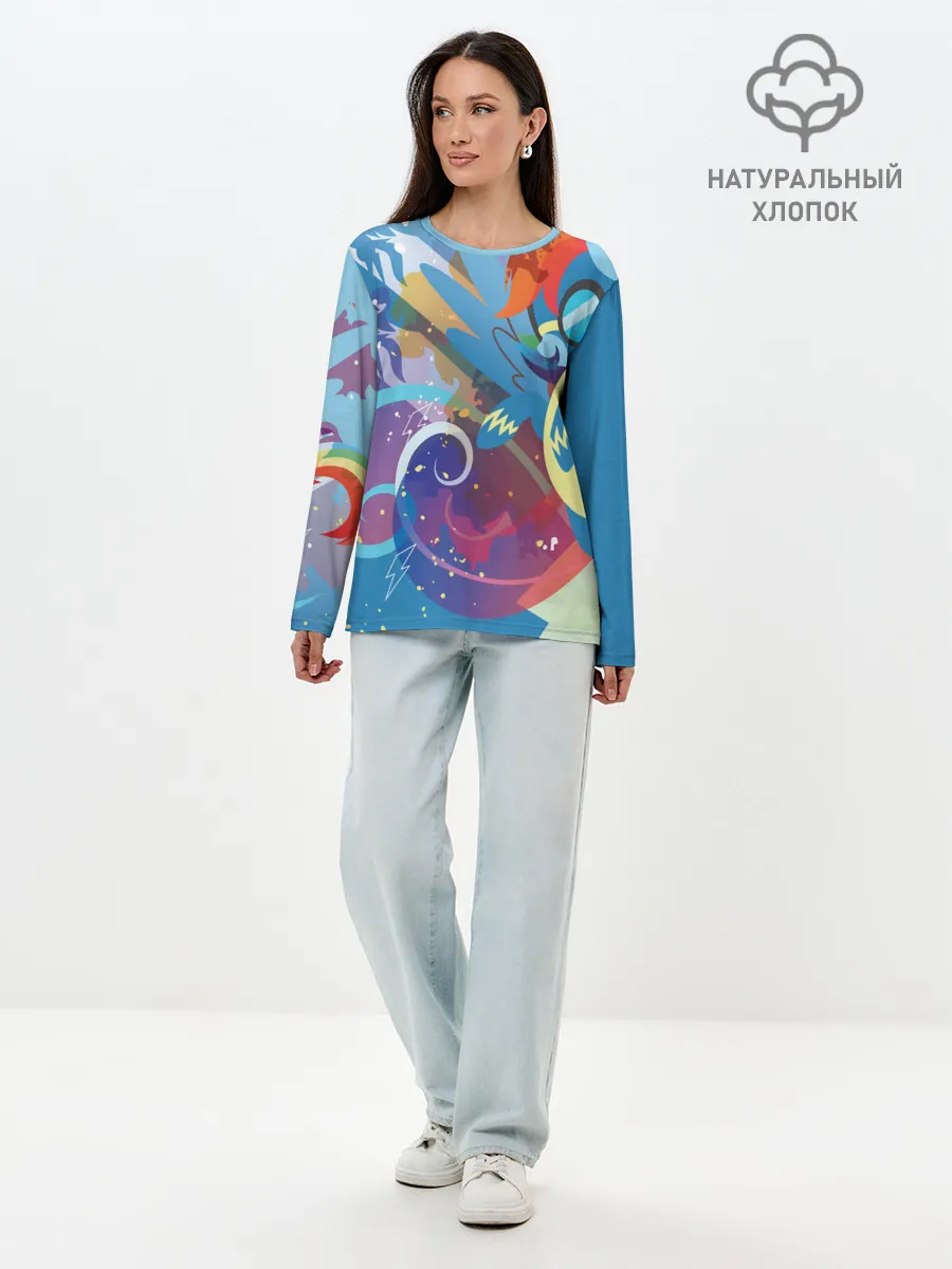 Лонгслив женский. Хлопок / My little Pony