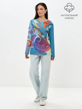 Лонгслив женский. Хлопок / My little Pony