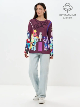 Лонгслив женский. Хлопок / PONY
