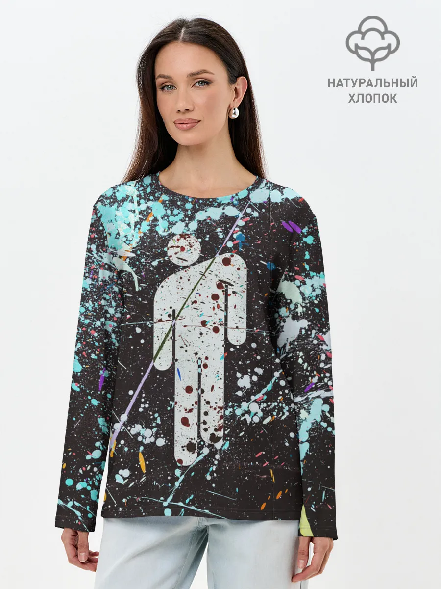 Лонгслив женский. Хлопок / BILLIE EILISH