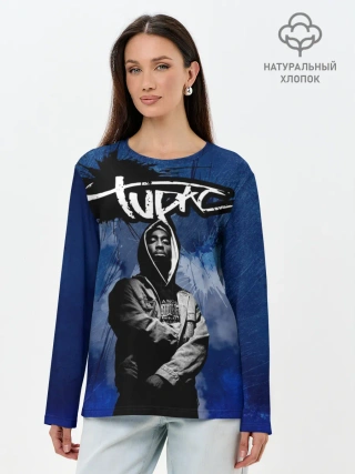 Лонгслив женский. Хлопок / 2Pac