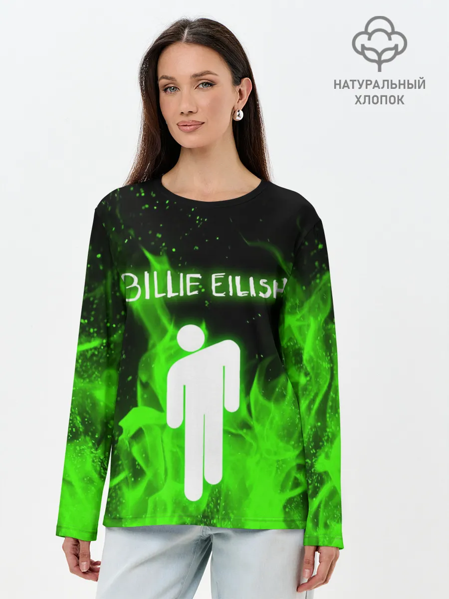 Лонгслив женский. Хлопок / BILLIE EILISH