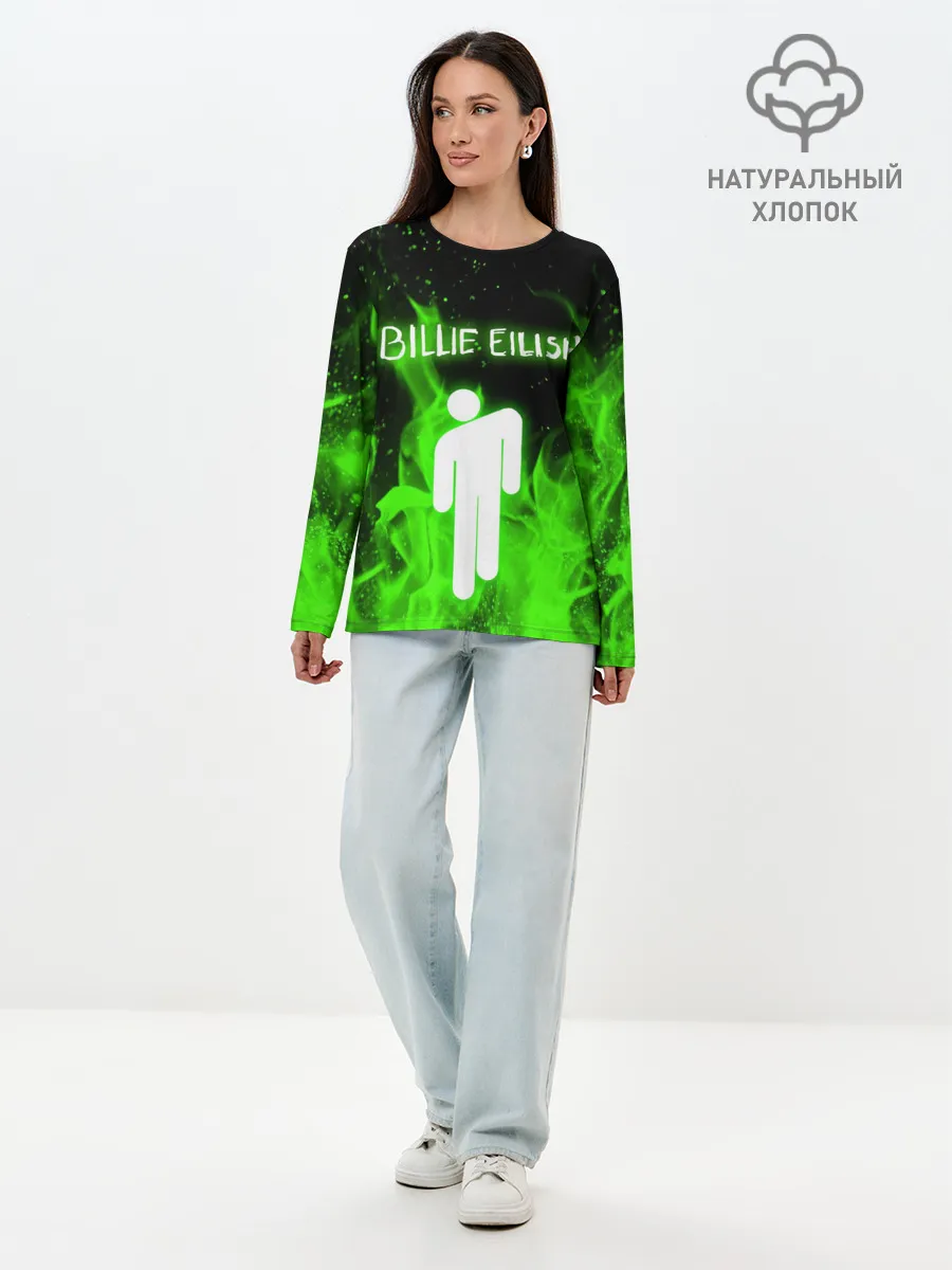 Лонгслив женский. Хлопок / BILLIE EILISH