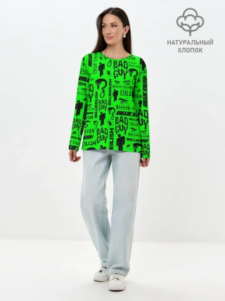 Лонгслив женский. Хлопок / BILLIE EILISH