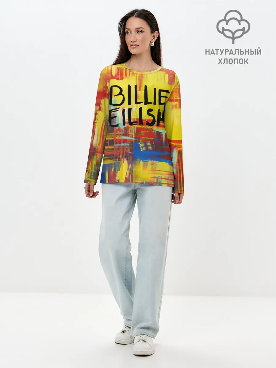 Лонгслив женский. Хлопок / BILLIE EILISH