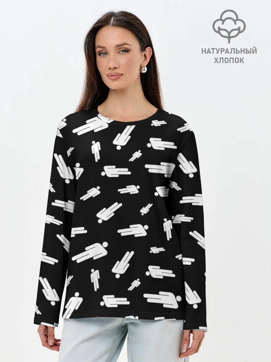 Лонгслив женский. Хлопок / BILLIE EILISH - Blohsh