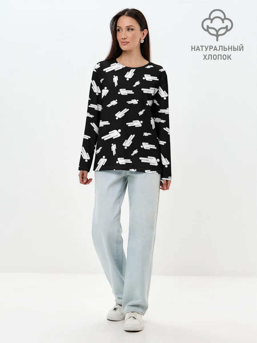 Лонгслив женский. Хлопок / BILLIE EILISH - Blohsh