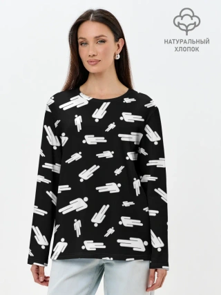 Лонгслив женский. Хлопок / BILLIE EILISH - Blohsh