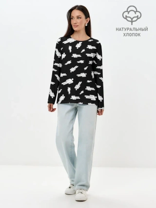 Лонгслив женский. Хлопок / BILLIE EILISH - Blohsh