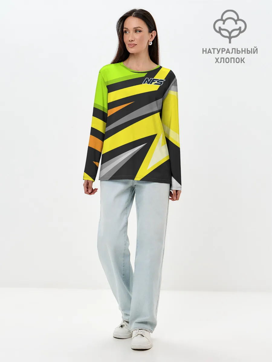 Лонгслив женский. Хлопок / Need for Speed