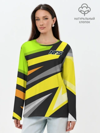 Лонгслив женский. Хлопок / Need for Speed