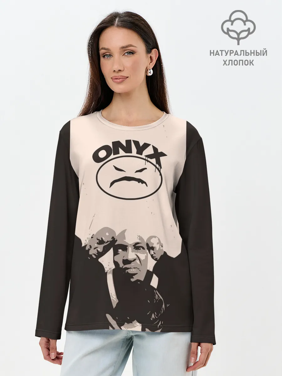 Лонгслив женский. Хлопок / Onyx