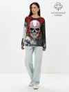 Лонгслив женский. Хлопок / Skull and Roses