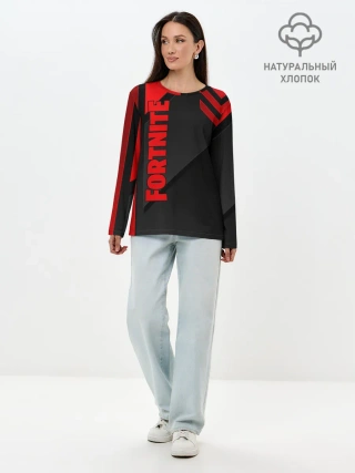 Лонгслив женский. Хлопок / Fortnite