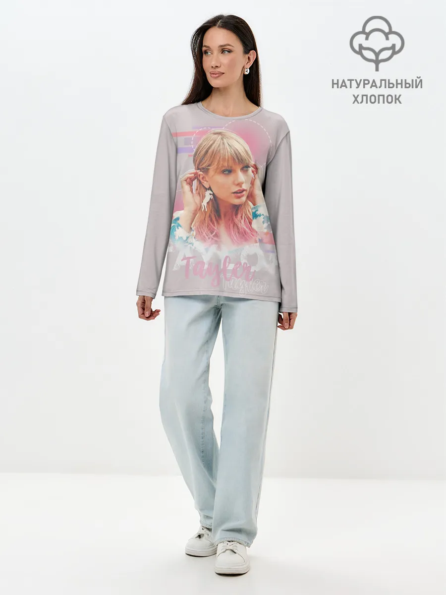 Лонгслив женский. Хлопок / Taylor Swift
