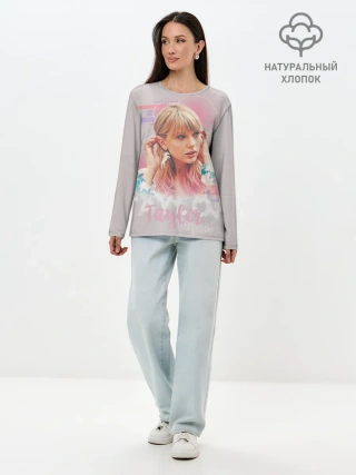 Лонгслив женский. Хлопок / Taylor Swift