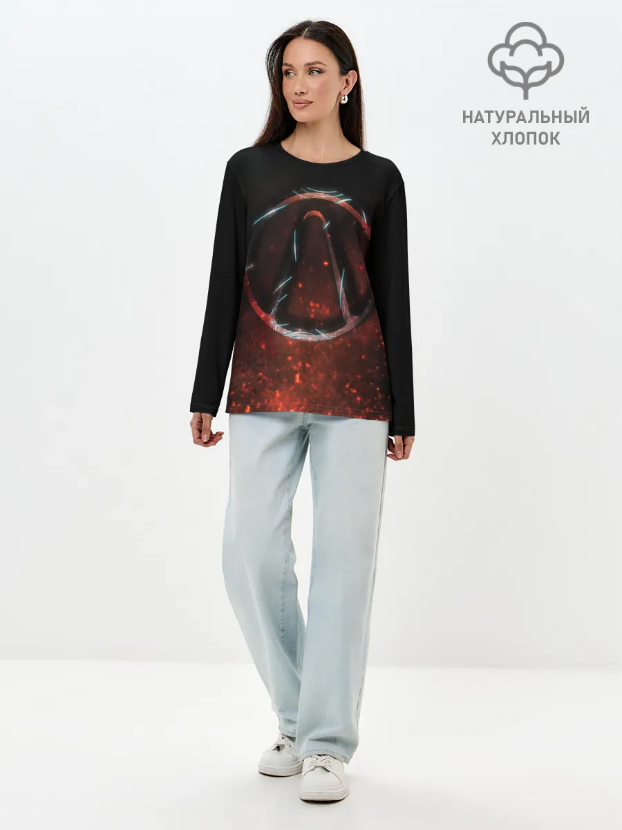 Лонгслив женский. Хлопок / BORDERLANDS 3