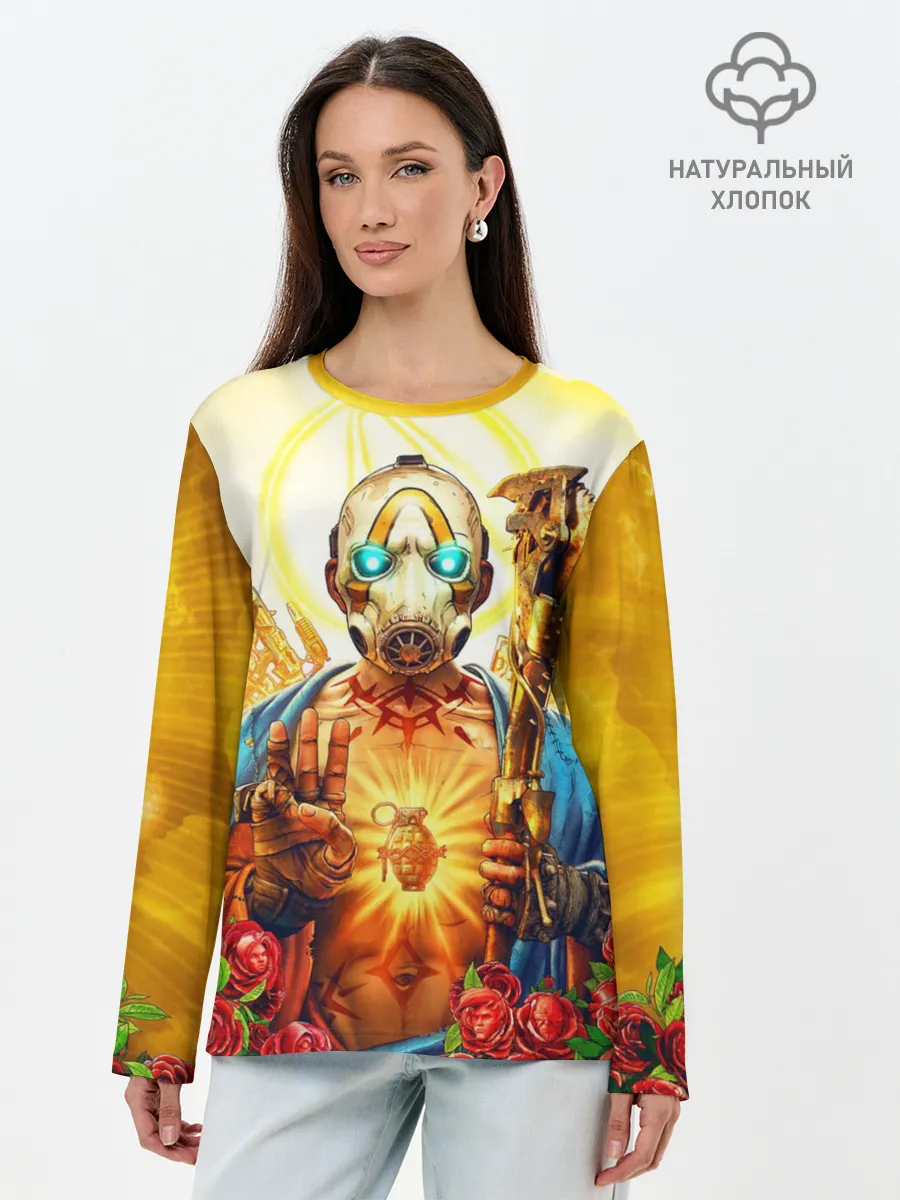 Лонгслив женский. Хлопок / Borderlands