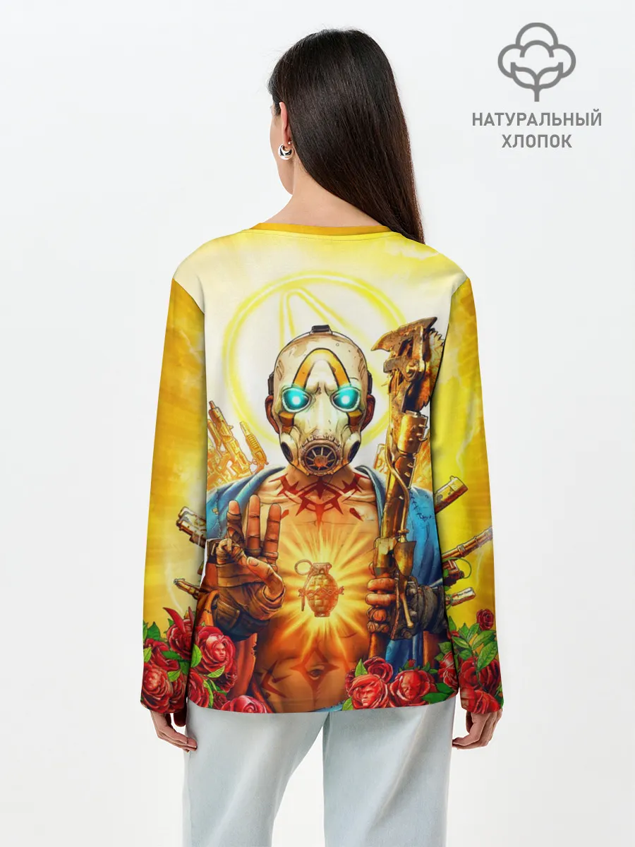 Лонгслив женский. Хлопок / Borderlands
