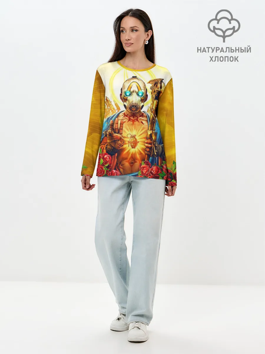 Лонгслив женский. Хлопок / Borderlands