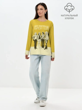 Лонгслив женский. Хлопок / Led Zeppelin