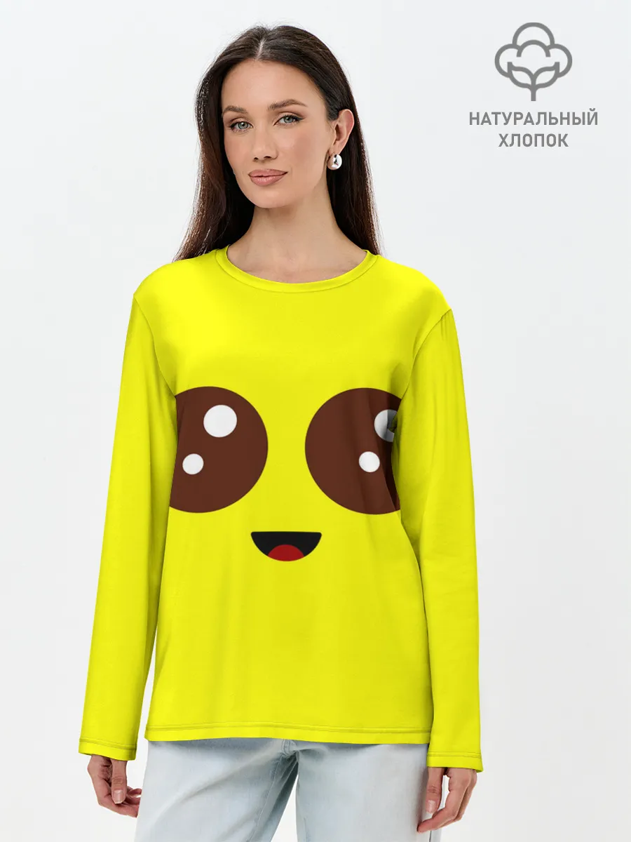 Лонгслив женский. Хлопок / Peely Fortnite