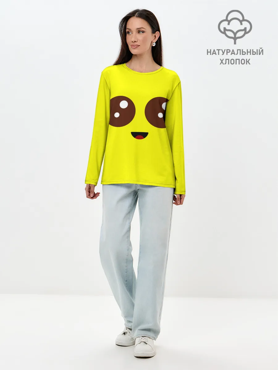 Лонгслив женский. Хлопок / Peely Fortnite