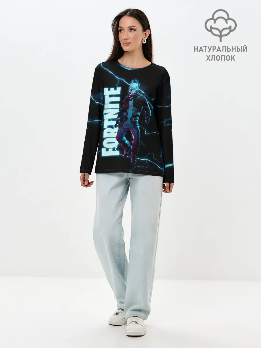 Лонгслив женский. Хлопок / ВЕЧНЫЙ СТРАННИК FORTNITE