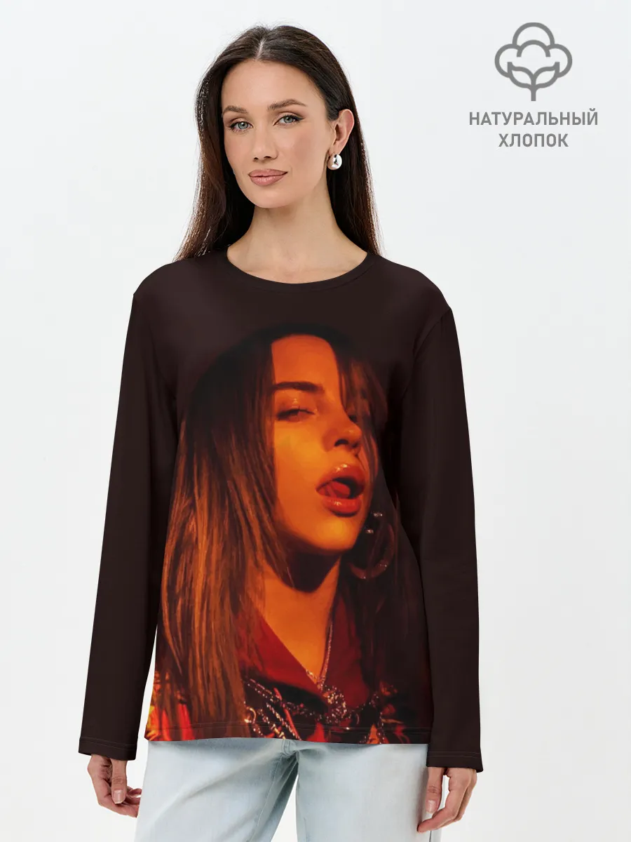 Лонгслив женский. Хлопок / BILLIE EILISH