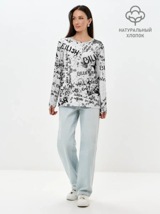 Лонгслив женский. Хлопок / BILLIE EILISH - Where Do We Go
