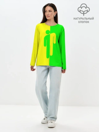 Лонгслив женский. Хлопок / BILLIE EILISH