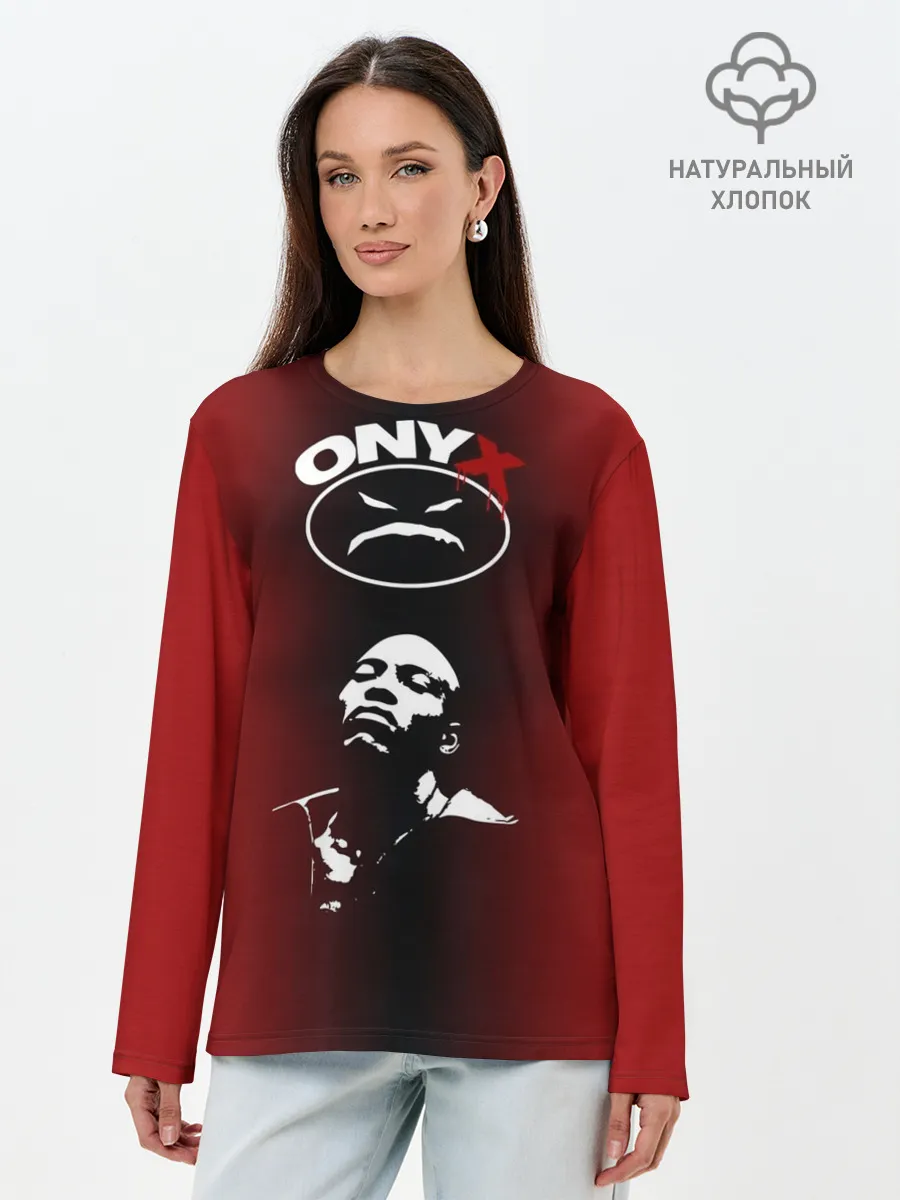 Лонгслив женский. Хлопок / Onyx
