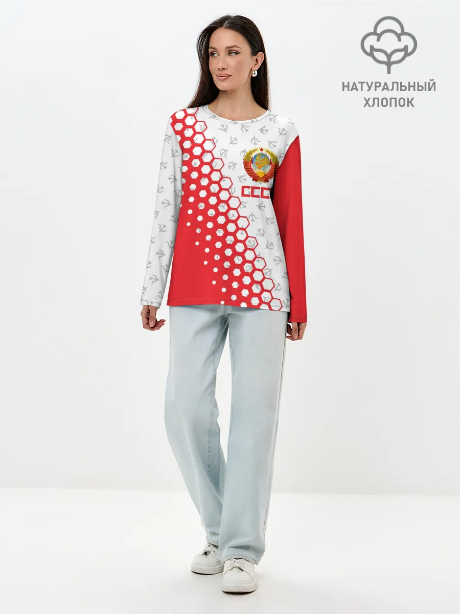 Лонгслив женский. Хлопок / СССР