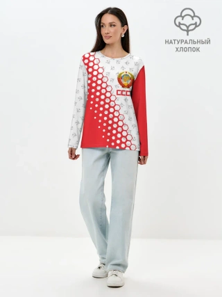 Лонгслив женский. Хлопок / СССР