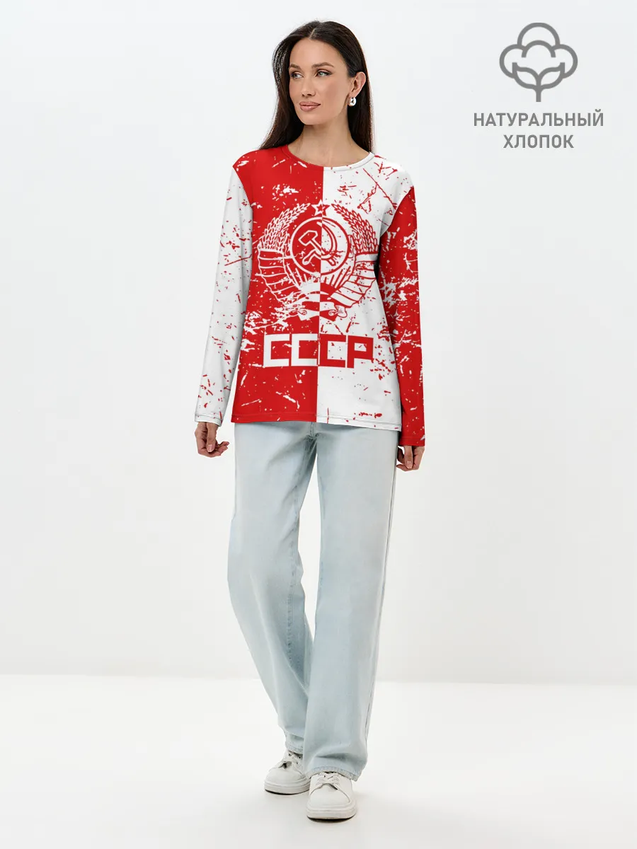 Лонгслив женский. Хлопок / СССР