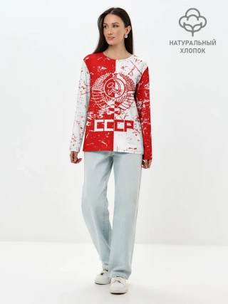 Лонгслив женский. Хлопок / СССР