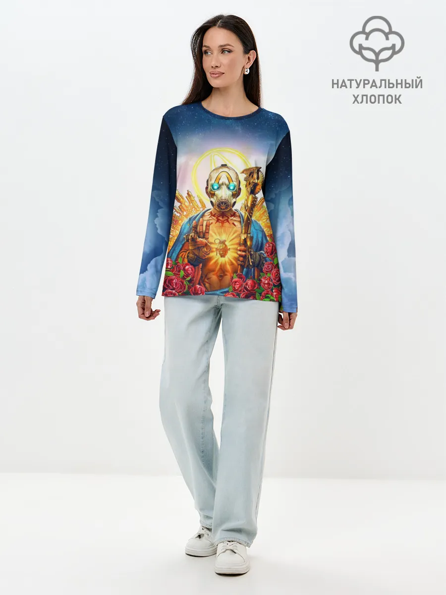 Лонгслив женский. Хлопок / BORDERLANDS 3