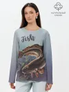 Лонгслив женский. Хлопок / Fish