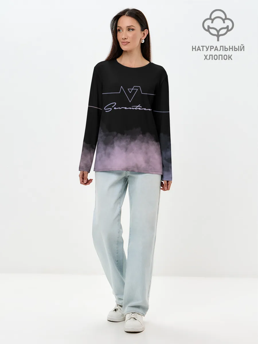 Лонгслив женский. Хлопок / SEVENTEEN