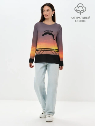 Лонгслив женский. Хлопок / Jumping