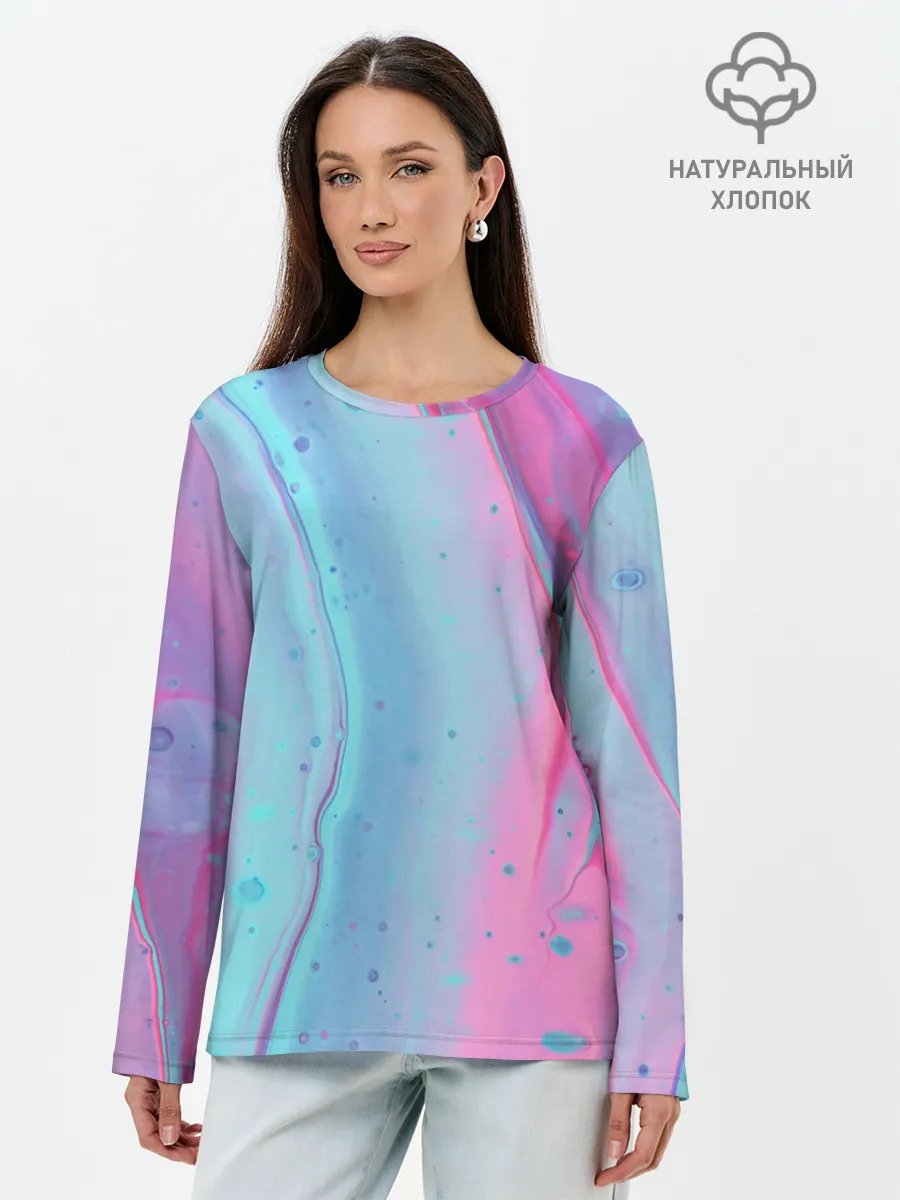 Лонгслив женский. Хлопок / COLORS
