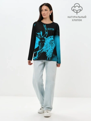 Лонгслив женский. Хлопок / Led Zeppelin