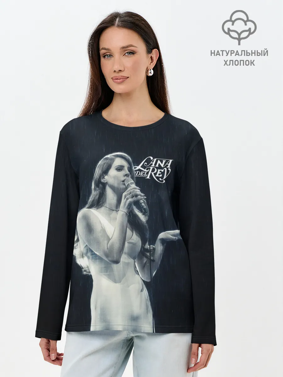 Лонгслив женский. Хлопок / Лана Дель Рей