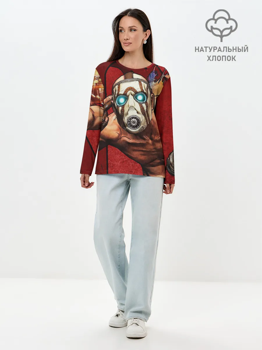 Лонгслив женский. Хлопок / BORDERLANDS 3