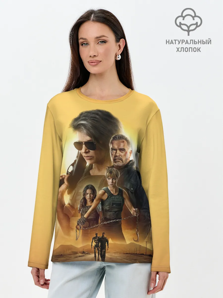 Лонгслив женский. Хлопок / Terminator: Dark Fate